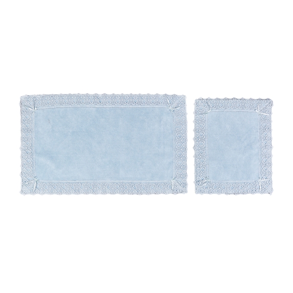 2 Piece Valeria Bath Mat Set 60 x 100 / 50 x 60 Cm - Tiffany