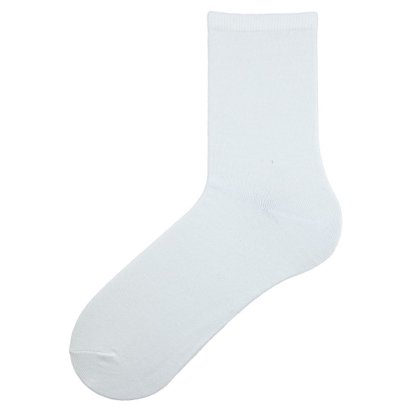 1 Pair Simple Patterned Bamboo Women Socks Size: (36 - 40) - White