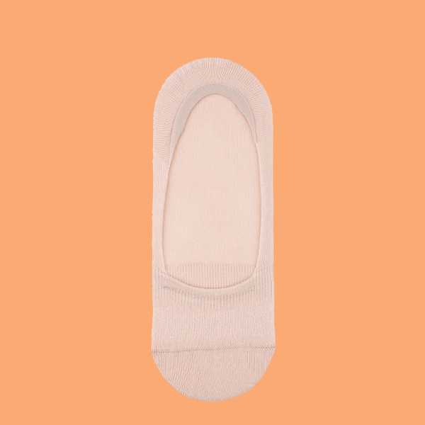 1 Pair Simple Patterned Women Invisible Socks Asorty ( 36 - 38 ) - Pale Pink