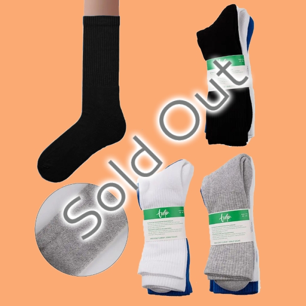 3 Pairs Simple Patterned Men Socks Asorty ( 40 - 44 ) - White / Grey / Black