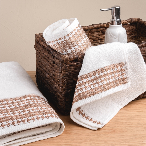 Ziggy Premium Cotton Face Towel 50 x 90 cm - White