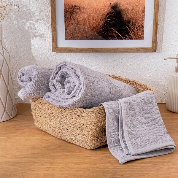 Cool Premium Cotton Hand Towel 30 x 50 cm - Grey