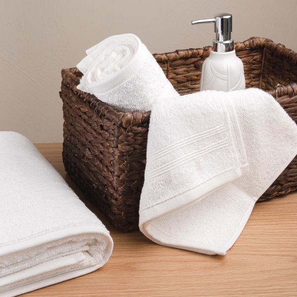 Fashion Premium Cotton Hand Towel 30 x 50 cm - White