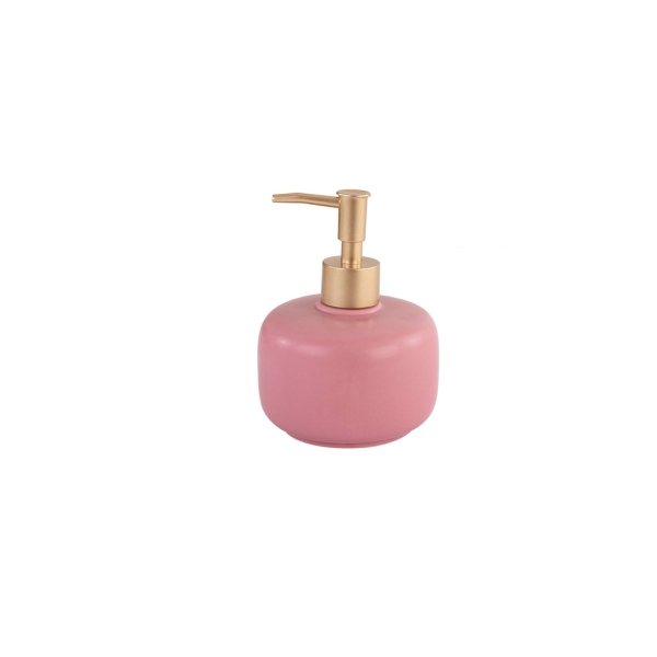 Liya Bathroom Liquid Soap Dispenser 10.5 x 14.5 cm - Dark Pink