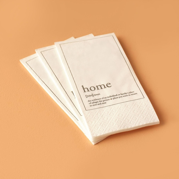 25 Pieces Home Paper Napkin Set 33 x 33 cm - White