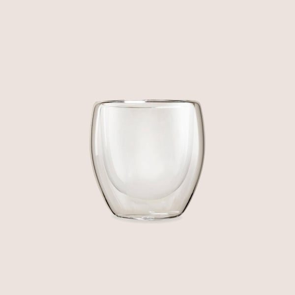 Olis Double Walled Glass Cup 250 ml - Transparent