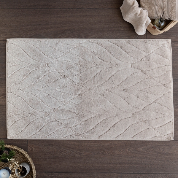 Azalea Elegant Bath Mat Set 60 x 100 cm - Dark Beige