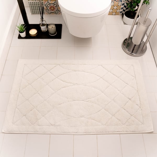 Amapola Elegant Bath Mat Set 60 x 100 cm - Cream
