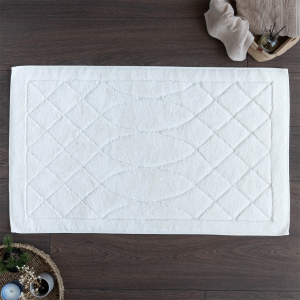 Amapola Elegant Bath Mat Set 60 x 100 cm - Cream