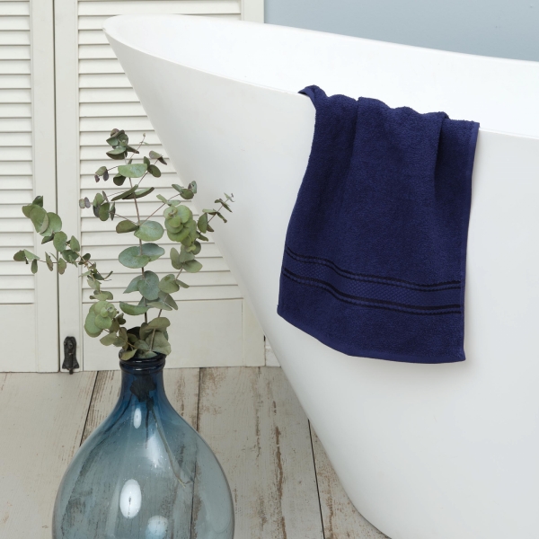 Daily Soft Cotton Hand Towel 30 x 50 cm - Navy Blue