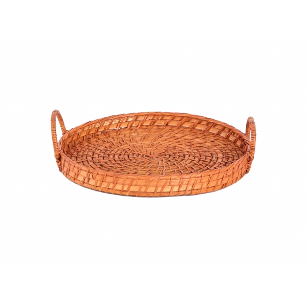 Mora Rattan Tray 30 cm - Brown