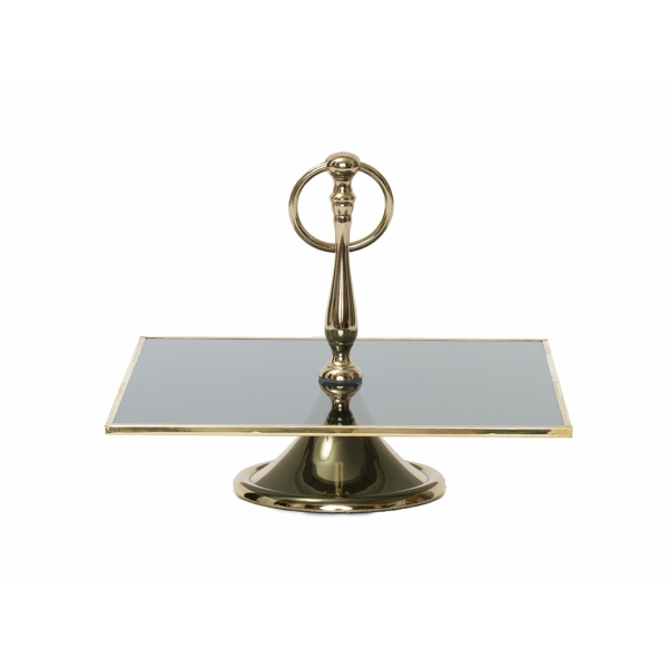 Line Decorative Cake Stand 25 cm - Gold