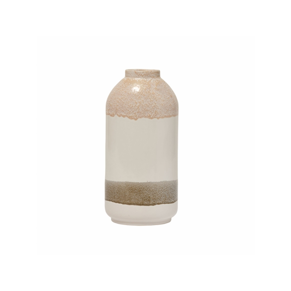 Hudson Ceramic Vase 35 cm - Light Beige