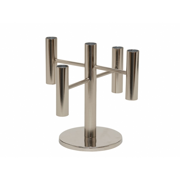 Glenna 5 compartments Candlestick 22 cm - Silver