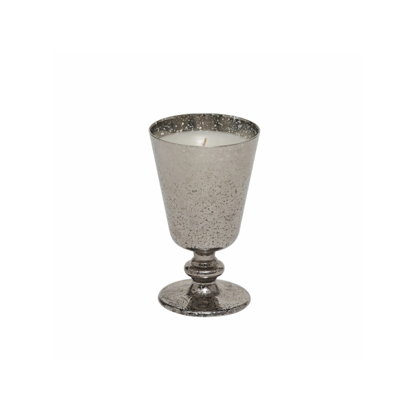 Lin Goblet Scented Candle 13 cm ( 160 gr ) - Silver