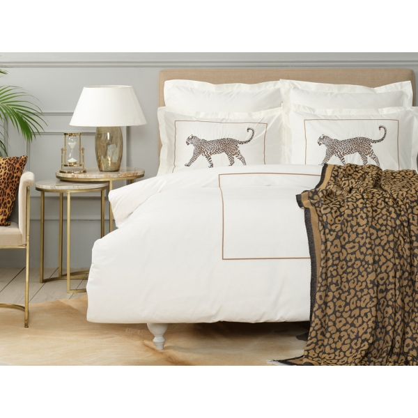 Leopard Double Blanket 200 x 220 cm - Desert