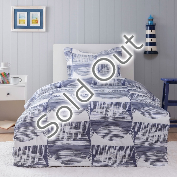 2 Pieces Norah Single Bedspread Set 160 x 240 cm - Indigo