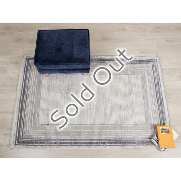 Framy 80 x 150 cm Carisma Zymta Decorative Machine Carpet - Off White / Light Grey / Grey