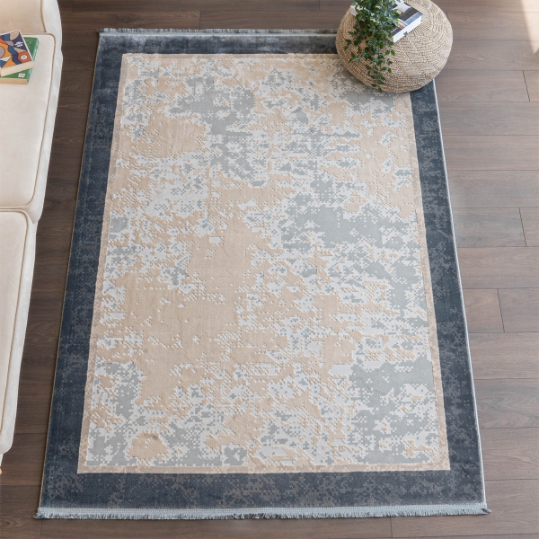 Paris Pixels Zymta Winter Carpet 160 x 230 Cm - Cream / Grey