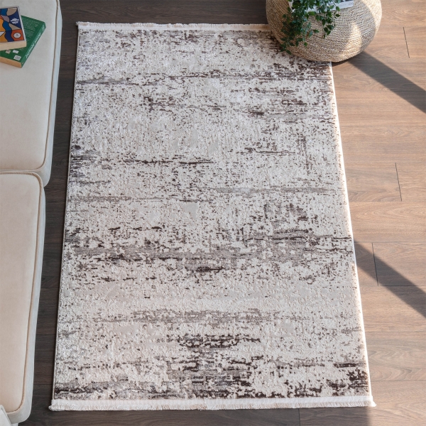 Paris Crissy 300 x 400 cm Zymta Winter Carpet - Dark Beige / Brown