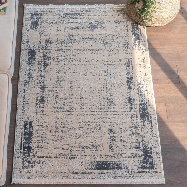 Paris Dante 300 x 400 cm Zymta Winter Carpet - Beige / Grey