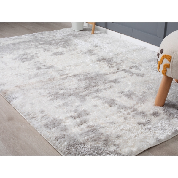 Bella Dixy 120 x 180 cm Zymta Winter Carpet - Cream / Light Grey