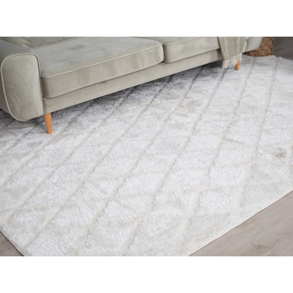 Bella Lozitta 120 x 180 cm Zymta Winter Carpet - Ecru / Cream