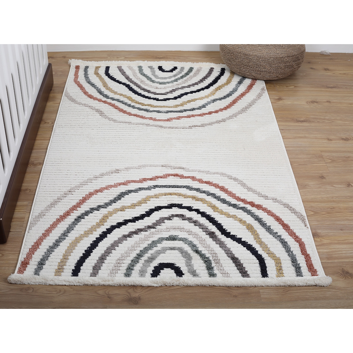 Comfy Arc En Ciel 160 x 230 cm Zymta Winter Carpet - Off White 
