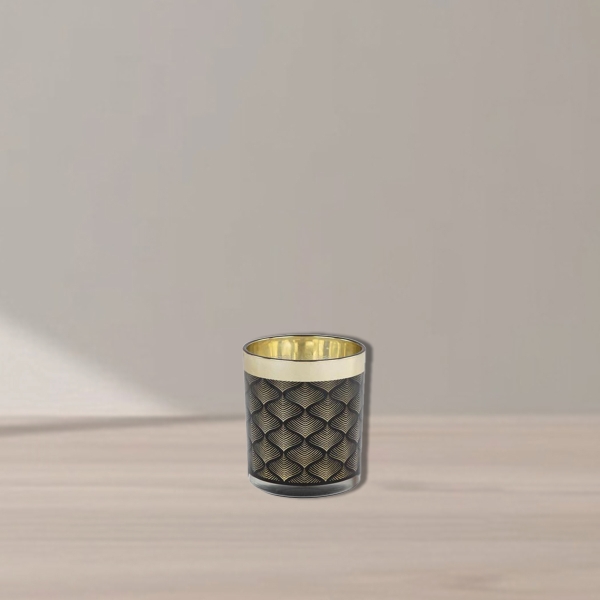 Oli Candle Holder 7 x 8 cm - Black