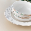 53 Pieces Olympos Inci Bone Dinner Set - Multicolor