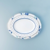 53 Pieces Olympos Bone Dinner Set - White / Navy Blue