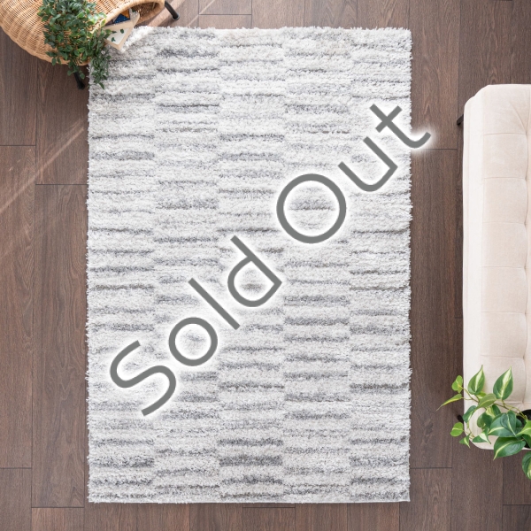 Bella Tiles 200 x 300 cm Zymta Winter Carpet - Grey / Light Grey