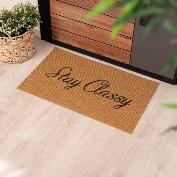 Stay Classy Zymta Doormat 45 x 75 cm - Brown / Black