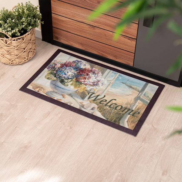 Welcome Sea Zymta Printed Doormat 45 x 75 cm - Multicolor