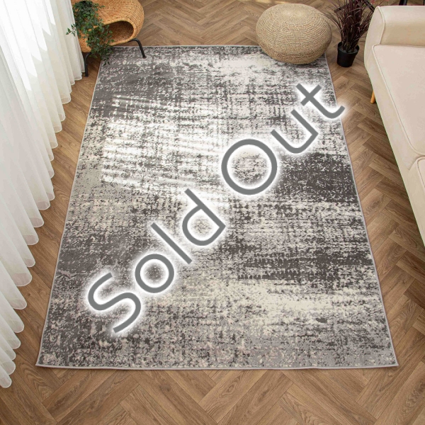 Eco Festiva 200 x 300 cm Zymta Winter Carpet - Grey / Dark Grey / Ecru