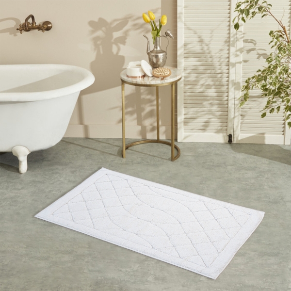 Amapola Elegant Bath Mat Set 60 x 100 cm - Cream