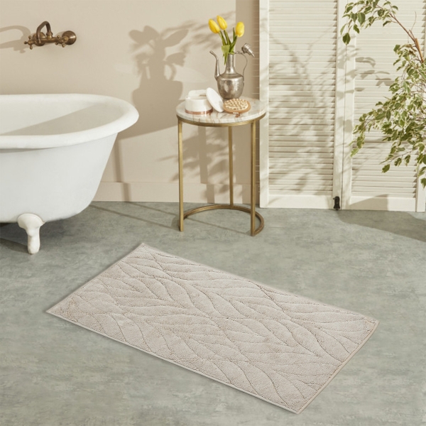 Azalea Elegant Bath Mat Set 60 x 100 cm - Dark Beige