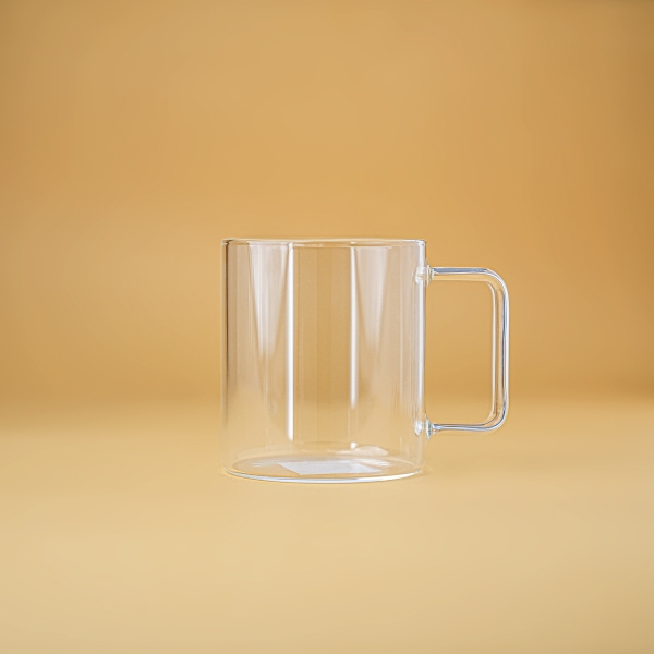 Olis Borosilicate Glass Mug 370 ml - Transparent