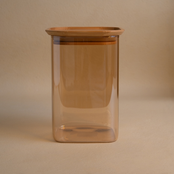 Nathan Colored Glass Storage Container 1.1 L - Bronze