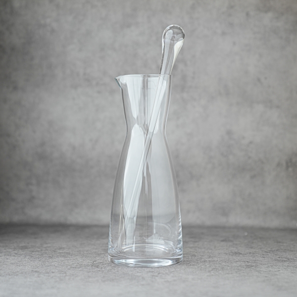 Lemona Glass Jug With Spoon 1 Liter - Transparent