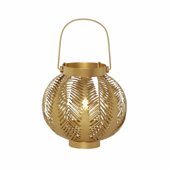 Leaf Lantern 20 x 19 cm - Gold