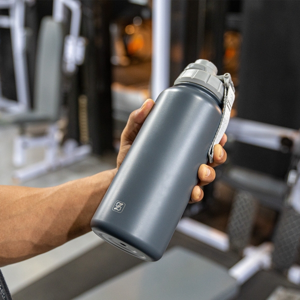 Sport Insulated Stainless Steel Vacuum Bottle 1000 ml - Anthracite