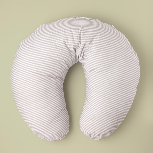 Baby Nursing Pillow 60 x 47 cm ( 500 gr ) - Grey / White