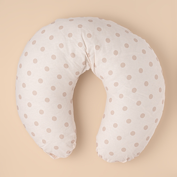 Baby Nursing Pillow 60 x 47 cm ( 500 gr ) - Beige / Light Brown