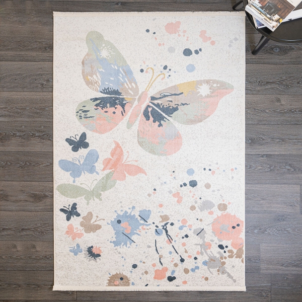 Craft Butterfly 200 x 300 cm Zymta Winter Carpet - Mint / Powder Pink / Blue / Black