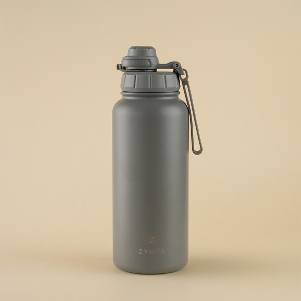 Sport Insulated Stainless Steel Vacuum Bottle 1000 ML - Grey