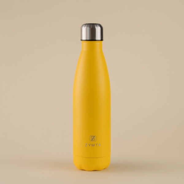 500 ML Water Insulated 304 Stainless Steel Cold & Hot Bottle - Yellow