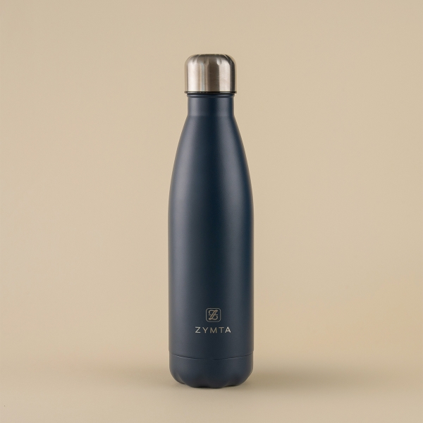 500 ML Water Insulated 304 Stainless Steel Cold & Hot Bottle - Navy Blue