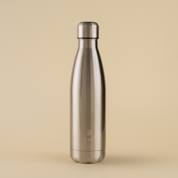 500 ML Water Insulated 304 Stainless Steel Cold & Hot Bottle - Silver