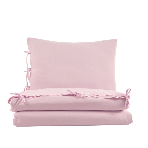 3 Pieces Karina Cotton Baby Duvet Cover Set 100 x 150 cm - Pink